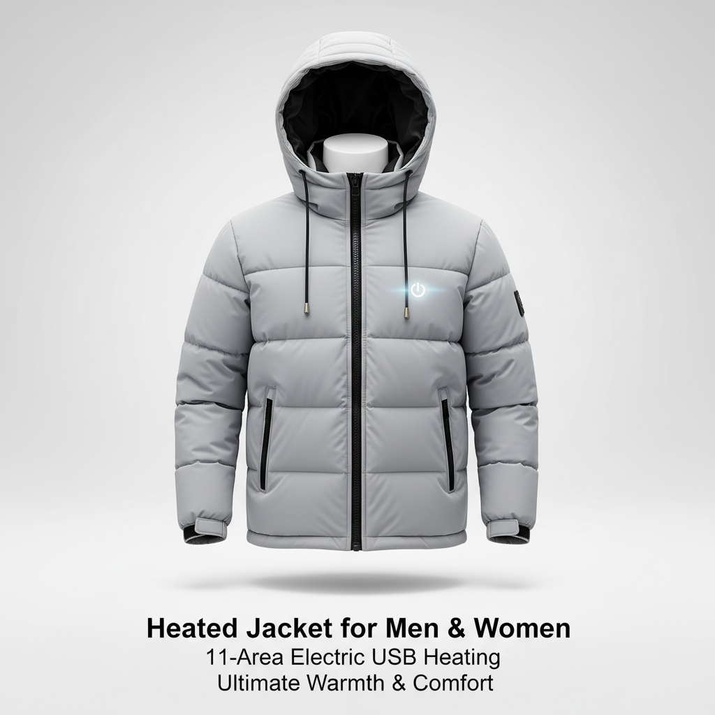 Heated Jacket for Men 11 Areas Heated Jacket for Women Electric Heating Vest Usb Heated Jacket Body Warmer Heated down Jacket
